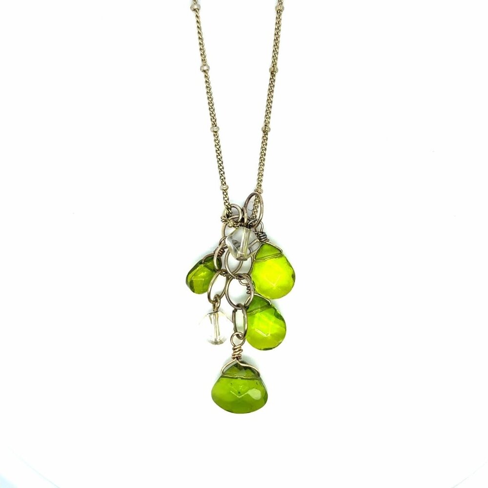 Green Stones Necklace (n1)